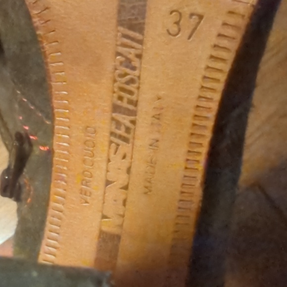 Manas Lea Foscati green brown suede Italian boots size 37 - Picture 8 of 10